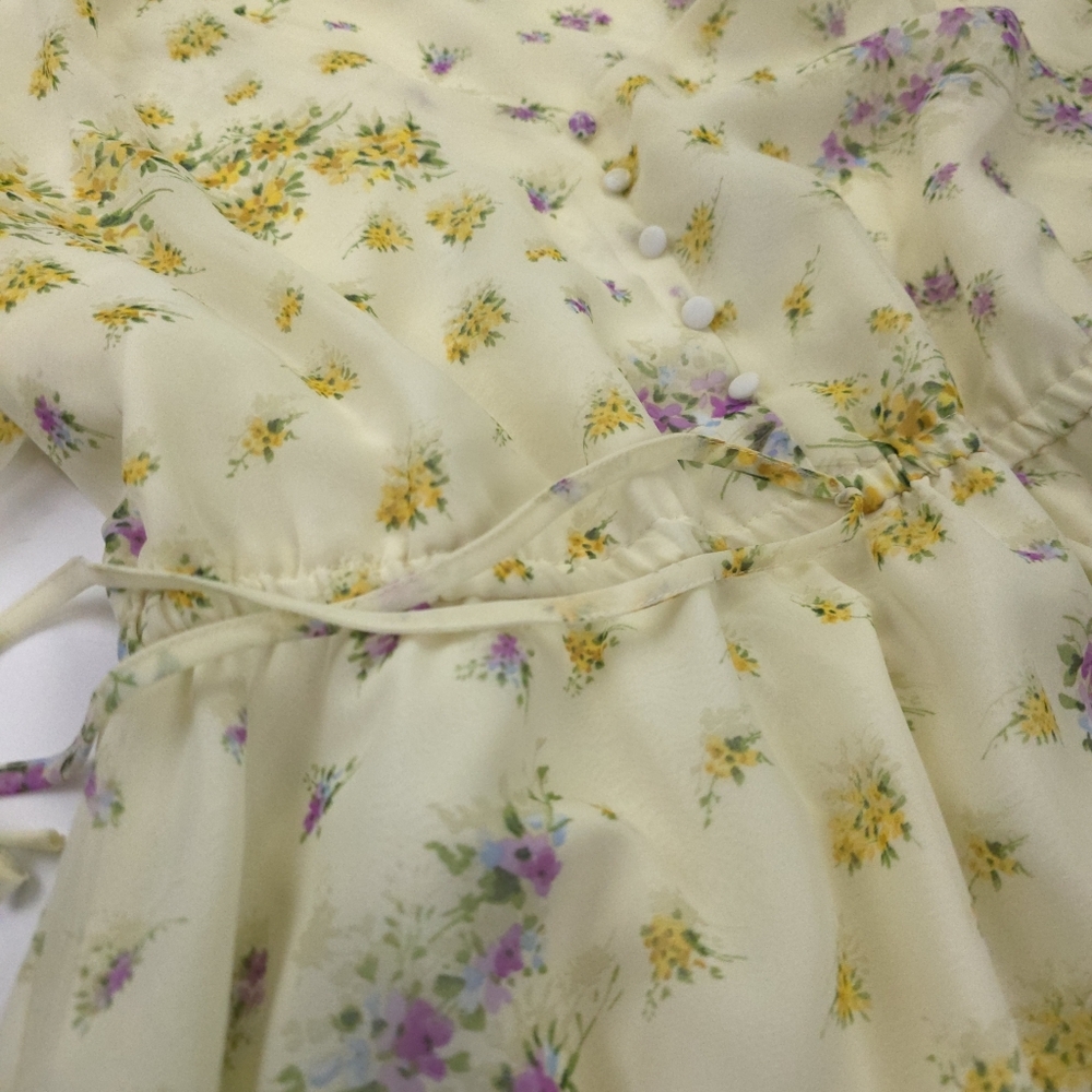 New Steve Madden Yellow Floral Dress XL - Picture 6 of 13